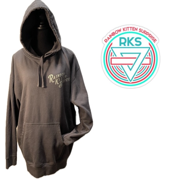 Rainbow Kitten Surprise RKS All's Well Flower Concert Pullover Hoodie unisex XL - Picture 2 of 10